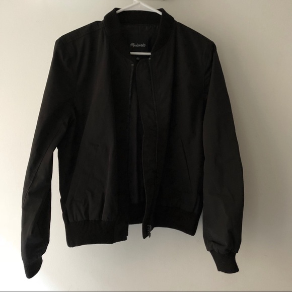 madewell side zip bomber